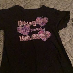 Black live laugh love t-shirt